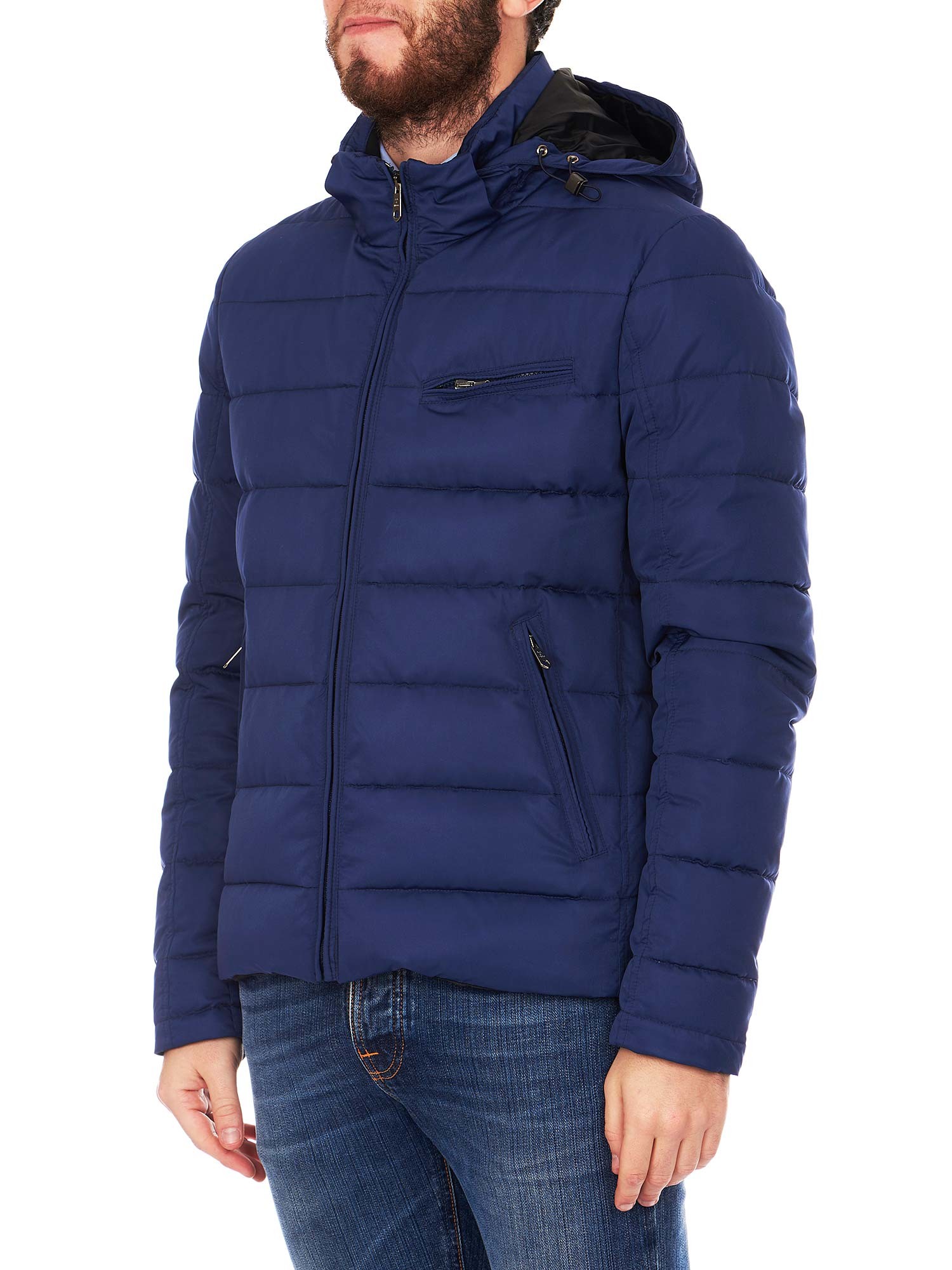 Veste Matelassée à Capuche L.L. Bean Homme Taille M - Bleue, Primaloft, Occasion Très Bon état