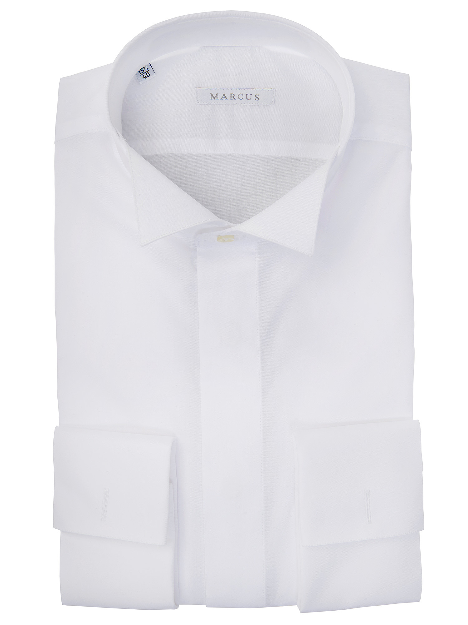 Mens Wing Tip Collar Tuxedo Shirt White