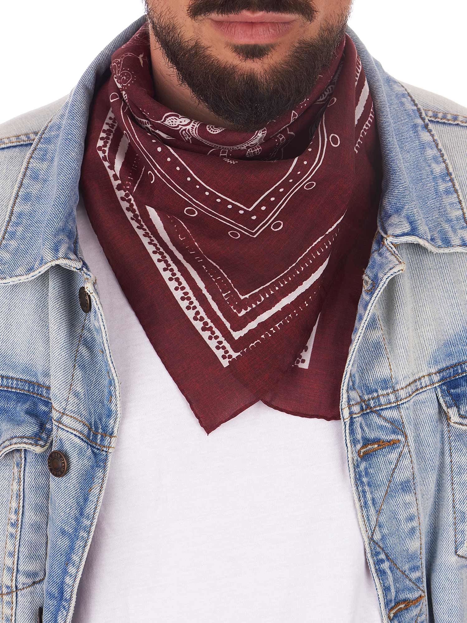 Rosso Ciliegia Bandana Testa Fascia Sciarpa A Pois Chemio - Foto 2