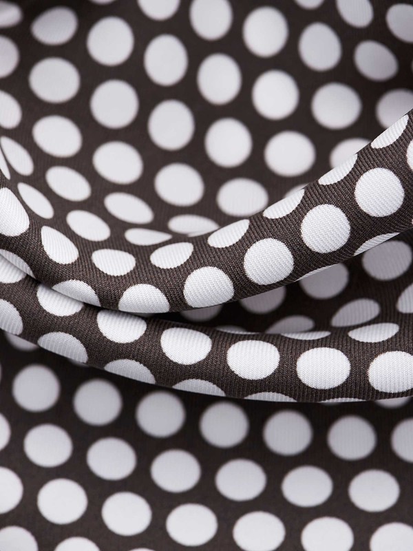 Foulard da uomo di pura seta a pois Rosi Collection