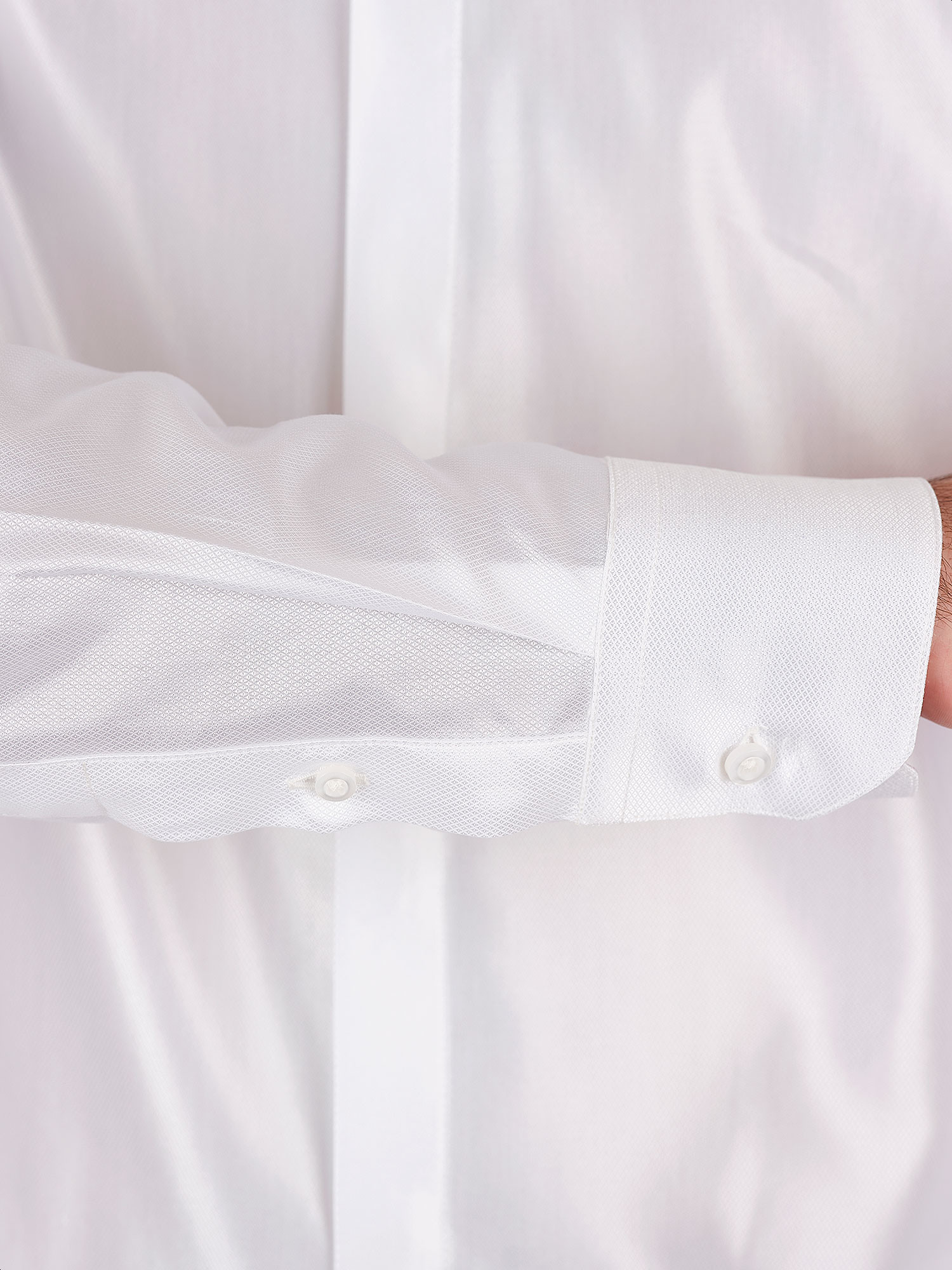 White Evening Shirt for Men - Hexis Milano