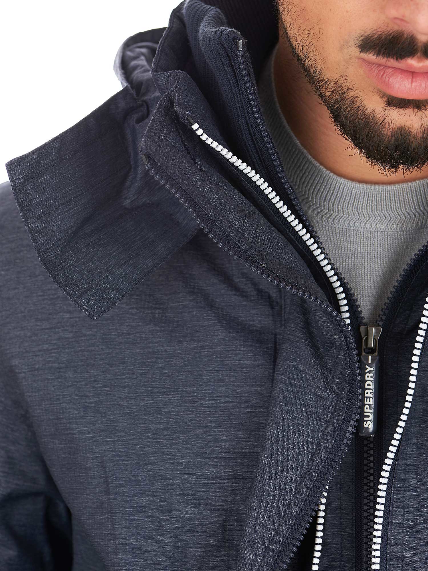 Superdry Uomo Giacca A Vento Artica Con Cappuccio E Cerniera