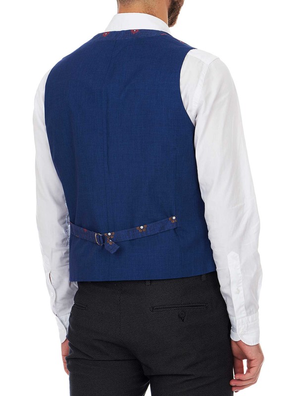 Gilet In Cotone Floreale Hawaiano Gilet Hawaiano Uomo In Cotone 100% - Fantasia Floreale, Senza Maniche, Taglie S-XXL, Estivo Gilet Uomo Hawaiano Floreale - Foto 3