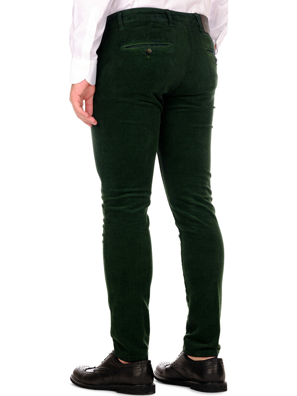 Shop Joseph Ribkoff Dark Green Velvet Trousers - 234289 | Vanity Fair