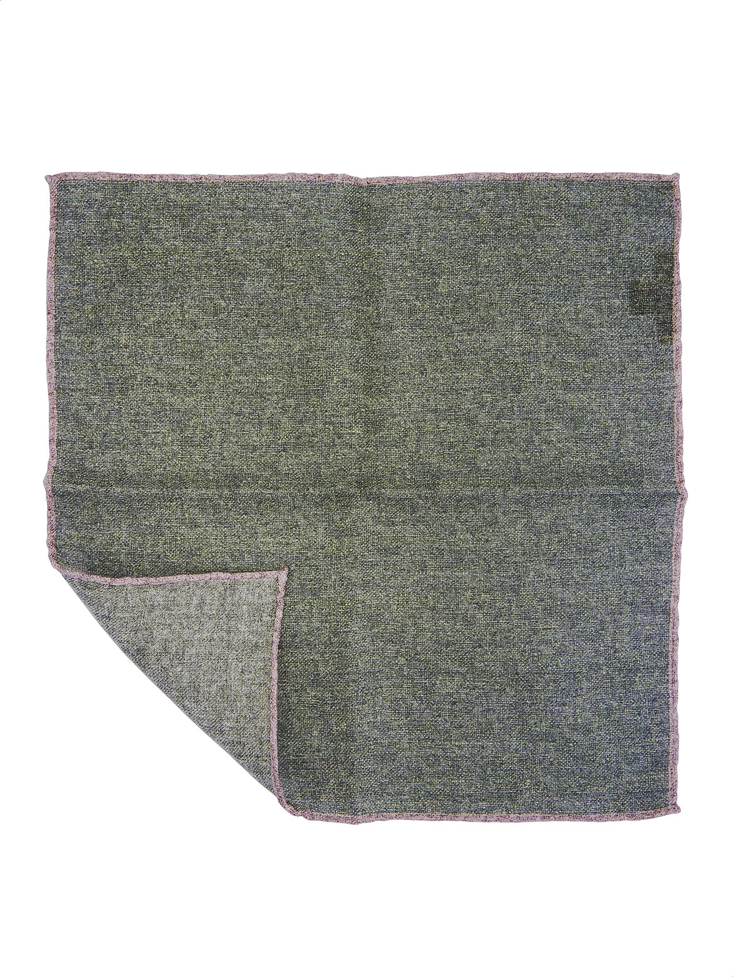 Green wool Italian pocket handkerchief by Rosi Collection