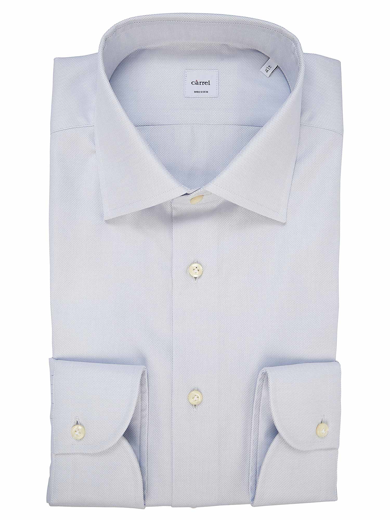 Carrel - Men's classic ice light blue cotton shirt