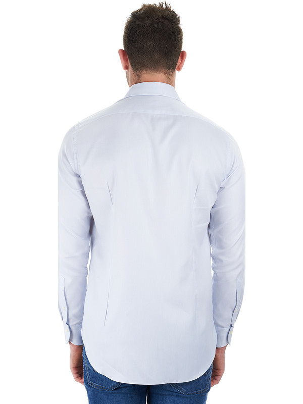 Carrel - Men's classic ice light blue cotton shirt
