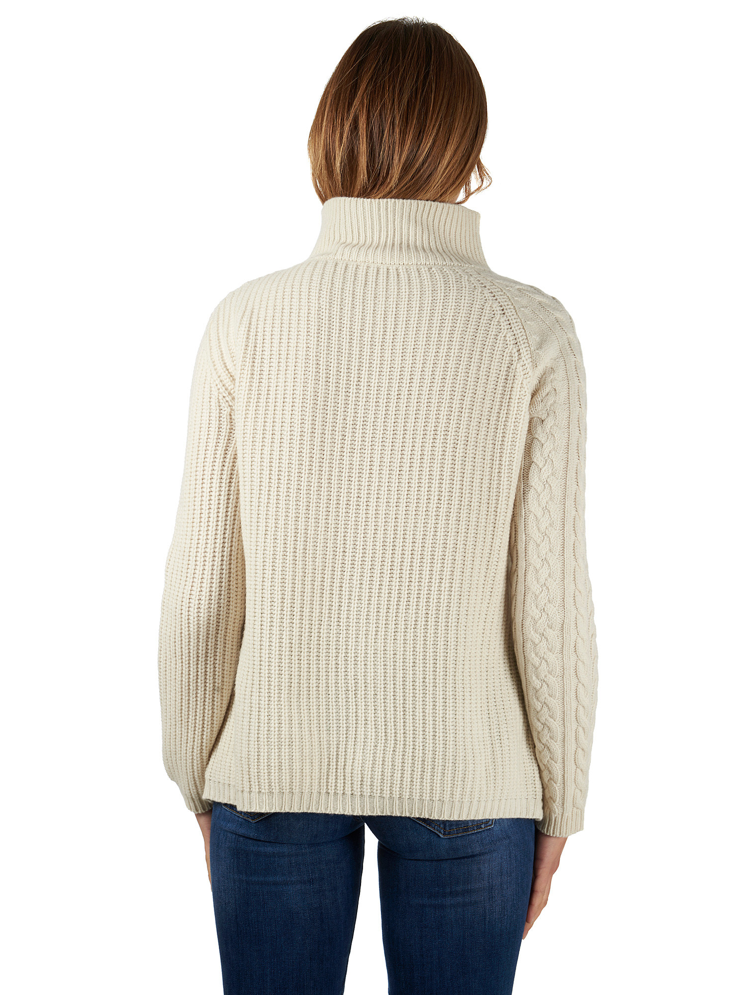 Wool sweater in blend cashmere woman Jucca