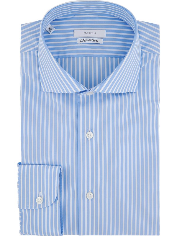  Blue And White Striped Shirt