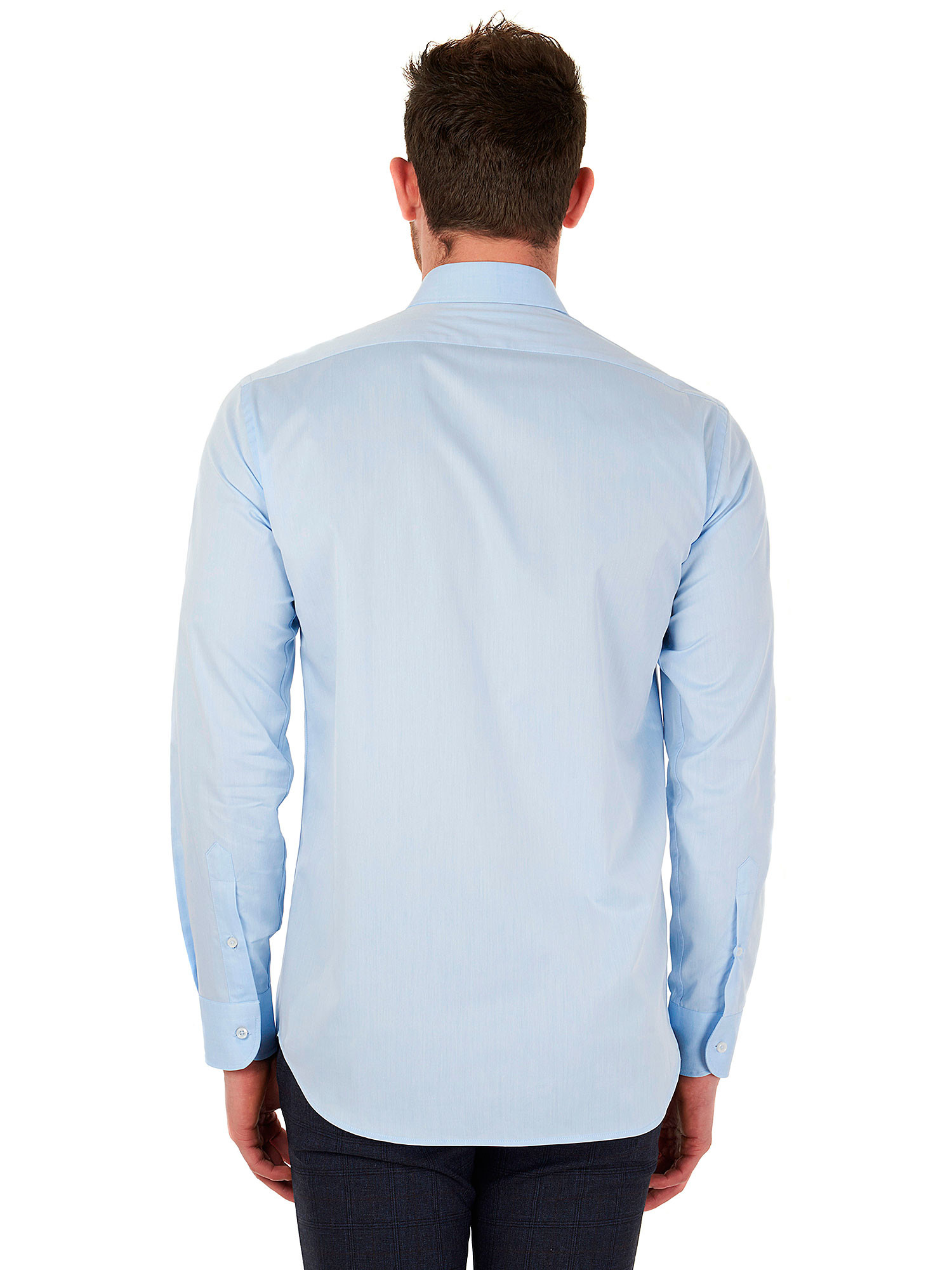 Marcus classic sky blue shirt 100% cotton