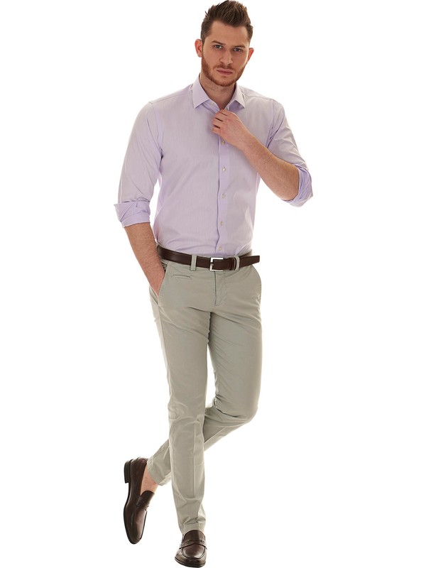 Chemise lilas online homme