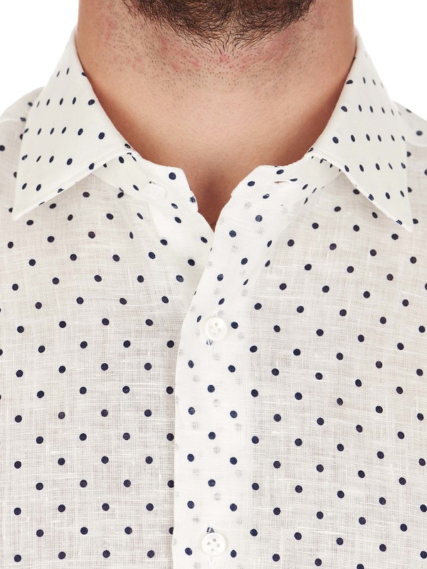 André T-shirt - Polka Dots - Linen - Sézane