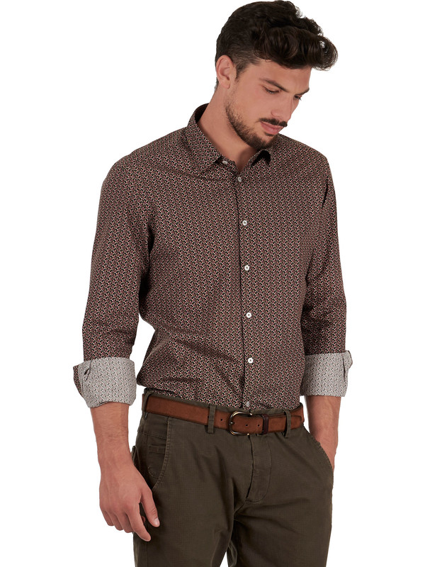 Floral shirt men young and modern style 