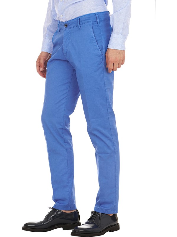 Light blue suit pants with check motif | The Kooples - US