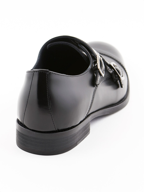 mens black dress shoes with silver buckle AADI Black/Silver Men's Dress Loafer – Steve Madden main image 0