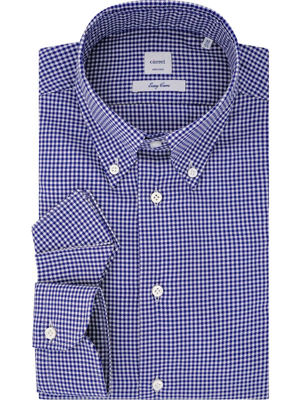 Càrrel checked shirt in white and blue