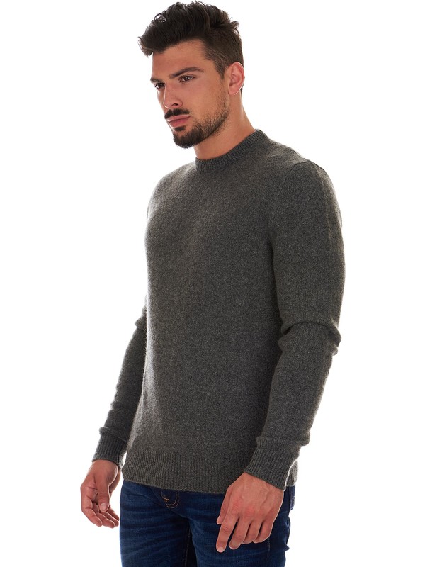 Men's gray crewneck sweater "Il Cashmere"