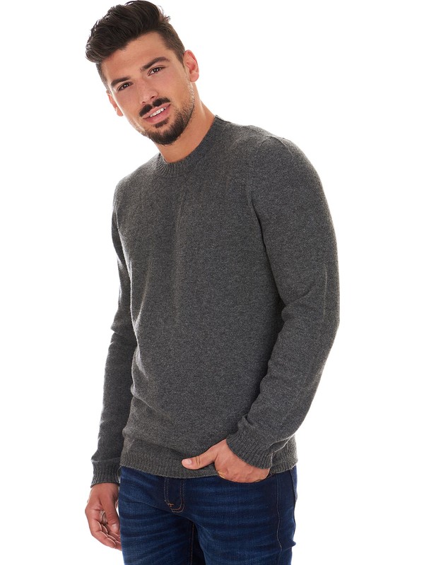 Men's gray cashmere sweater - Il Borgo Cashmere