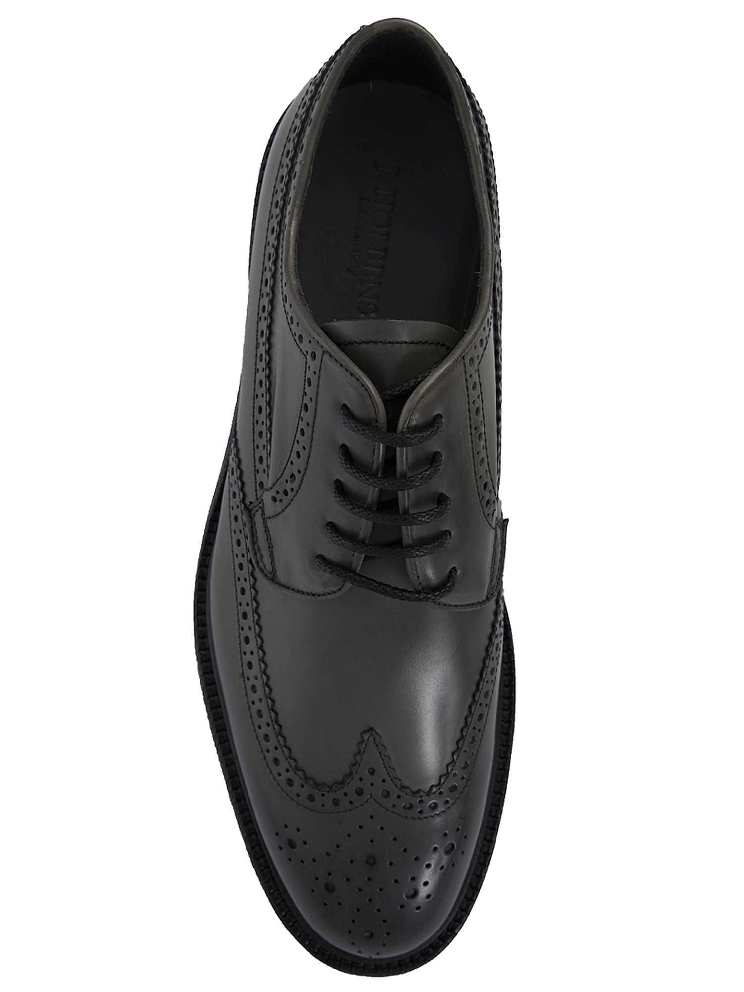 Derby shoe in gray leather made in Italy J.Holbens