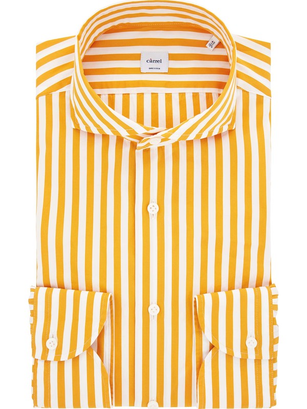 yellow and white striped top