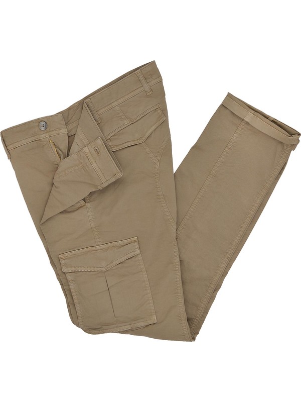 Beige trousers for men with side pockets - Exibit
