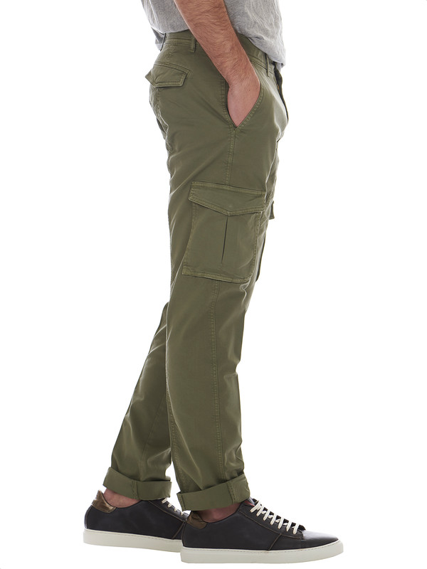 Green cargo model trousers - Exibit