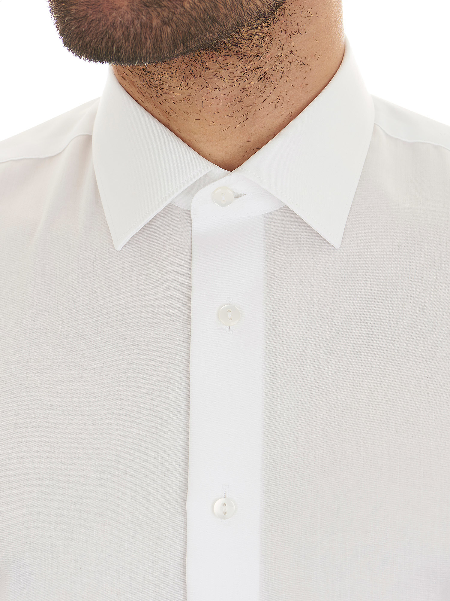 Non-iron shirt 100% white cotton - Marcus