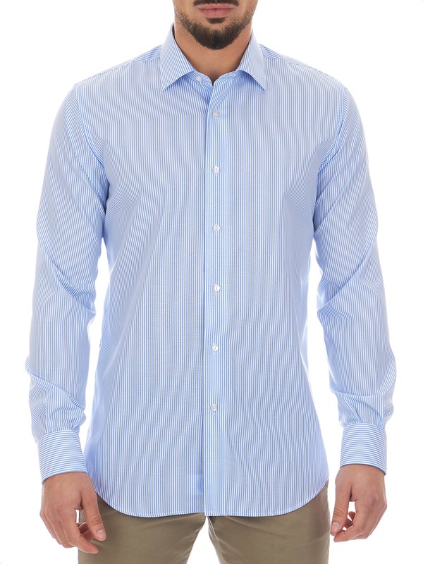 Marcus - Light blue men's shirt no iron