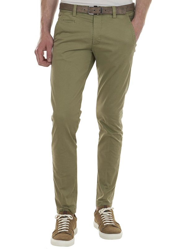 Verde Farfetch Uomo Abbigliamento Pantaloni e jeans Pantaloni Pantaloni chinos Chino slim 