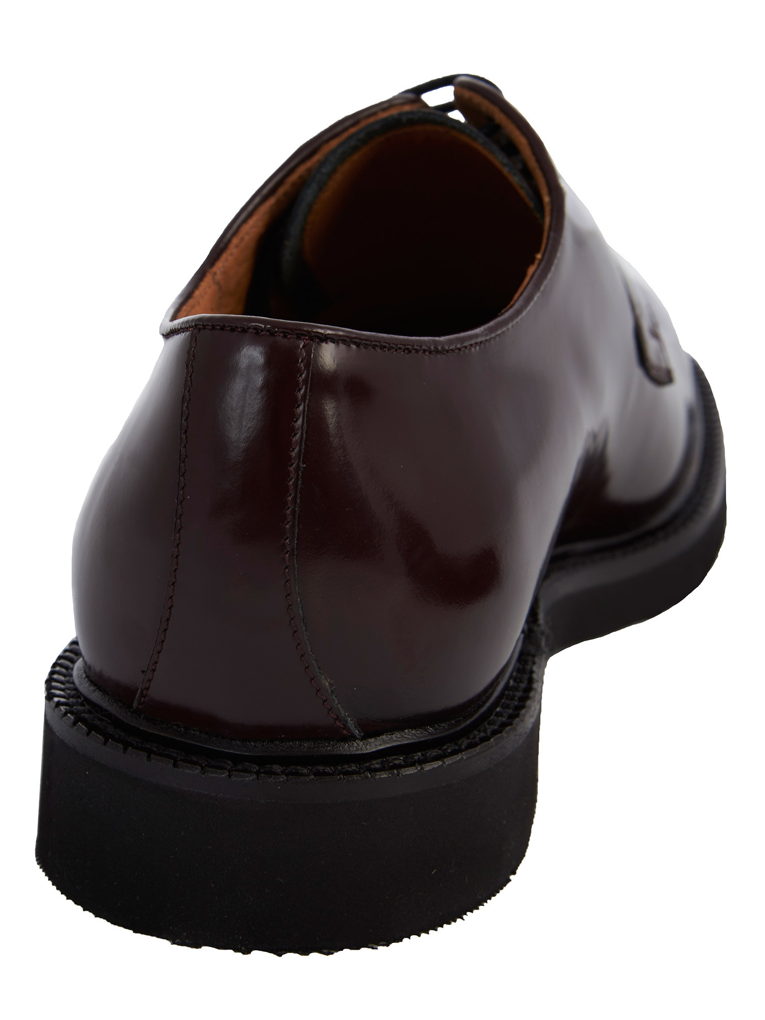 Derby men's shoe of dark burgundy leather J.holbens
