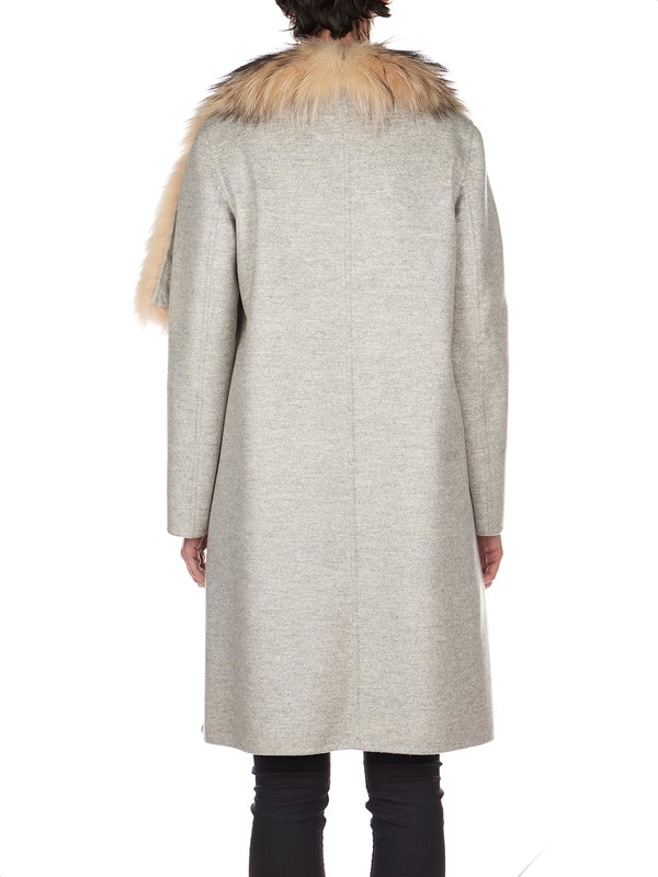 Women's coat with fur collar - Solleciti