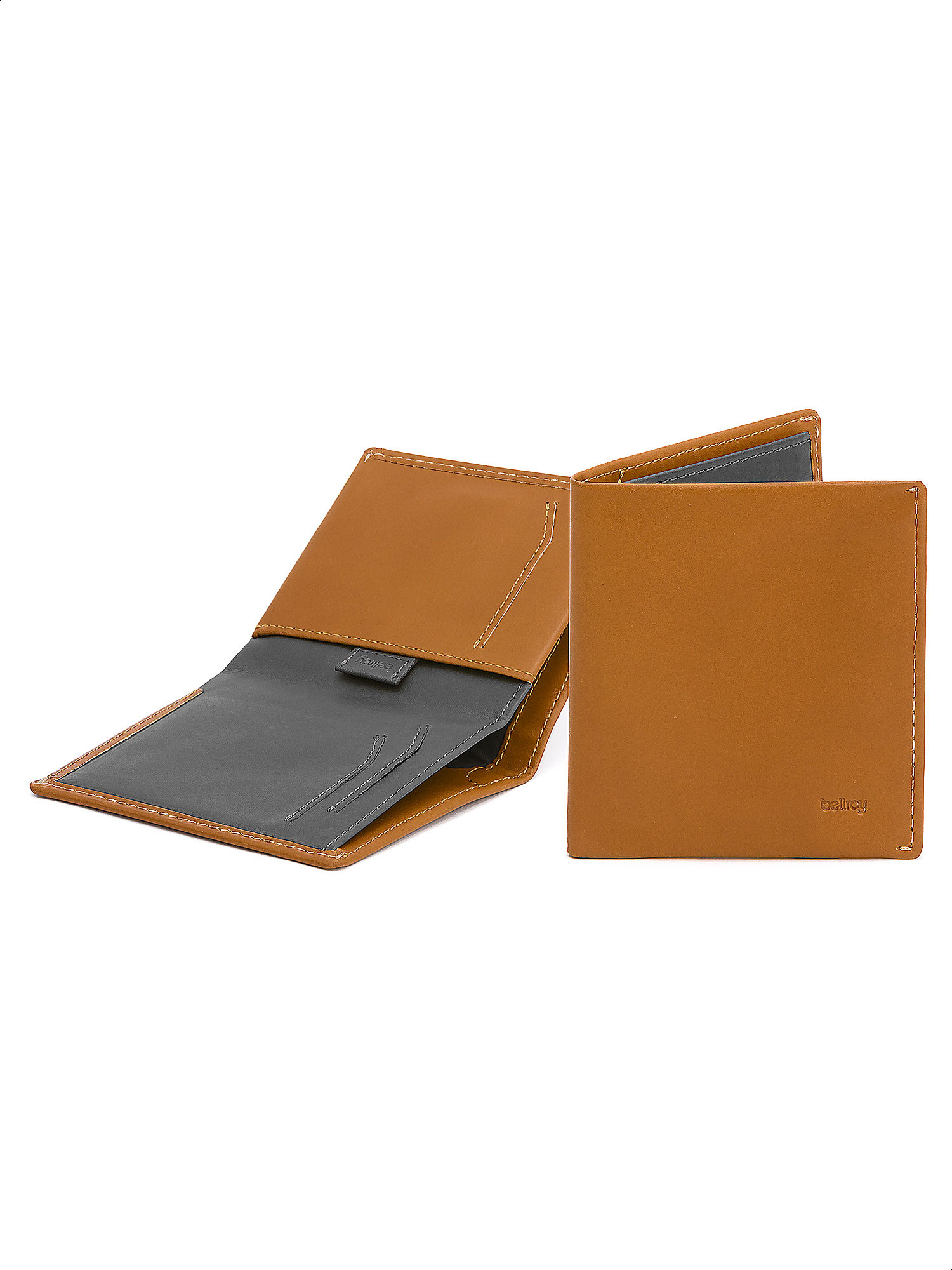 RFID Note sleeve in caramel leather