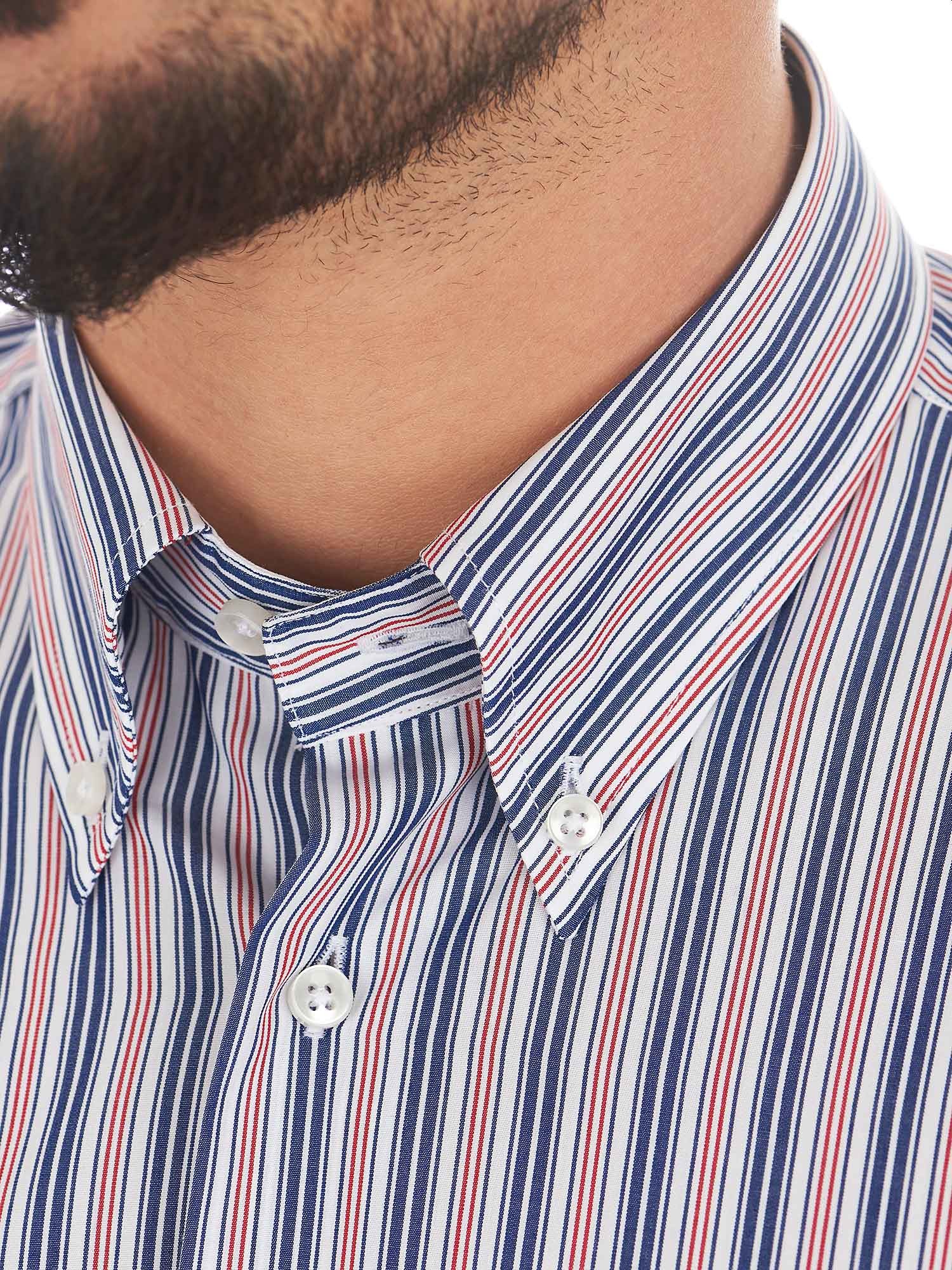 Bunt gestreiftes Hemd mit button-down-Kragen - Marcus