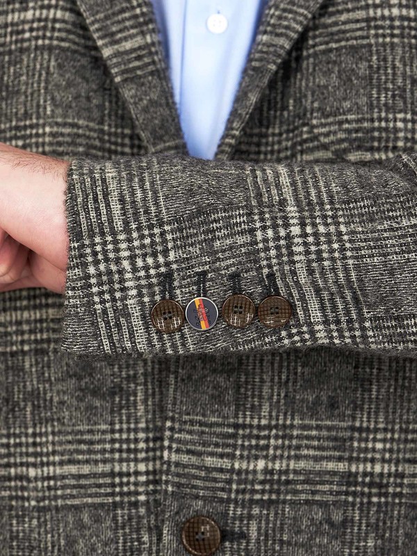 Men's grey checked jacket - G.H. Men's grey checked jacket - G.H.