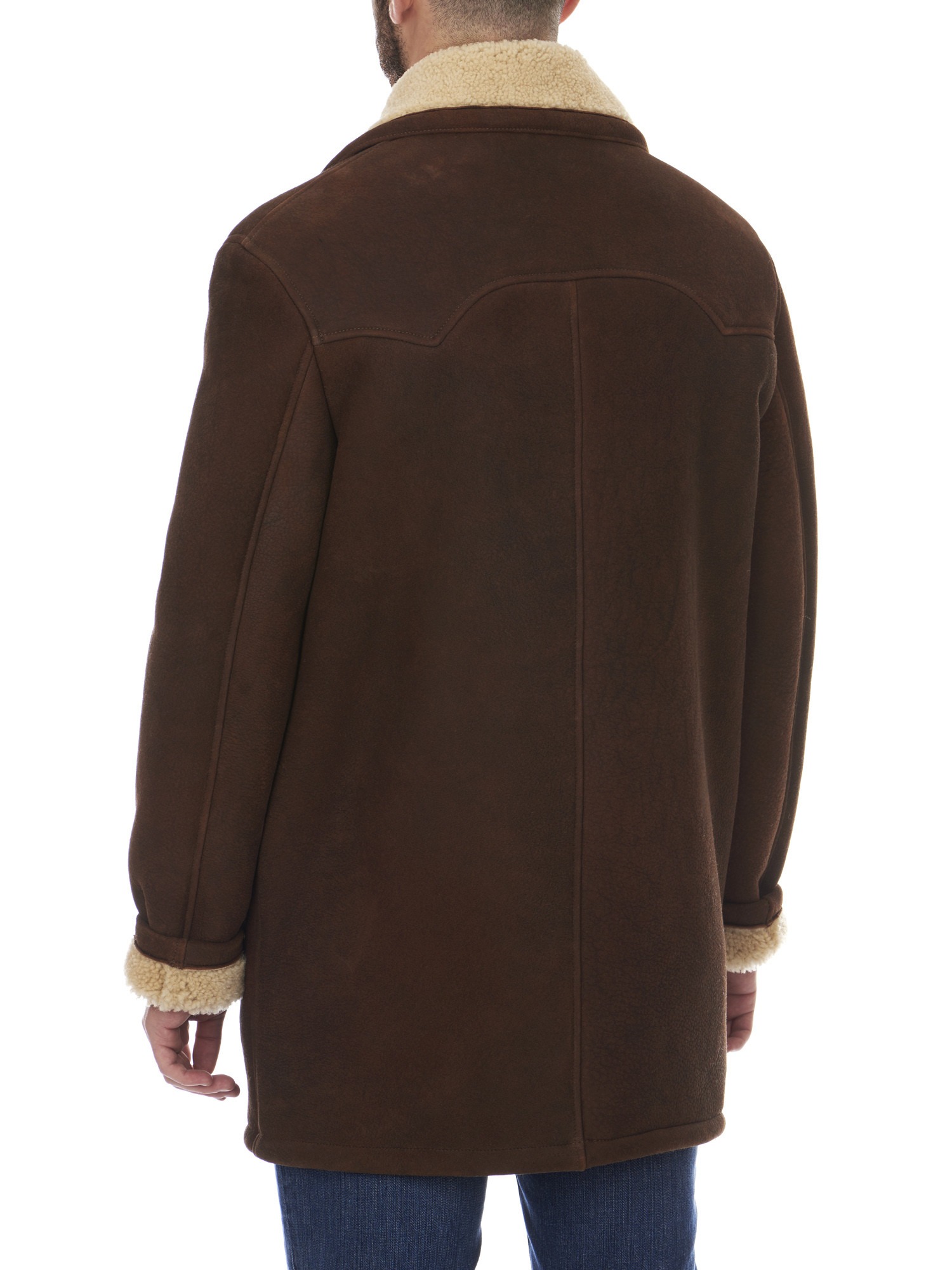 double collar shearling jacket