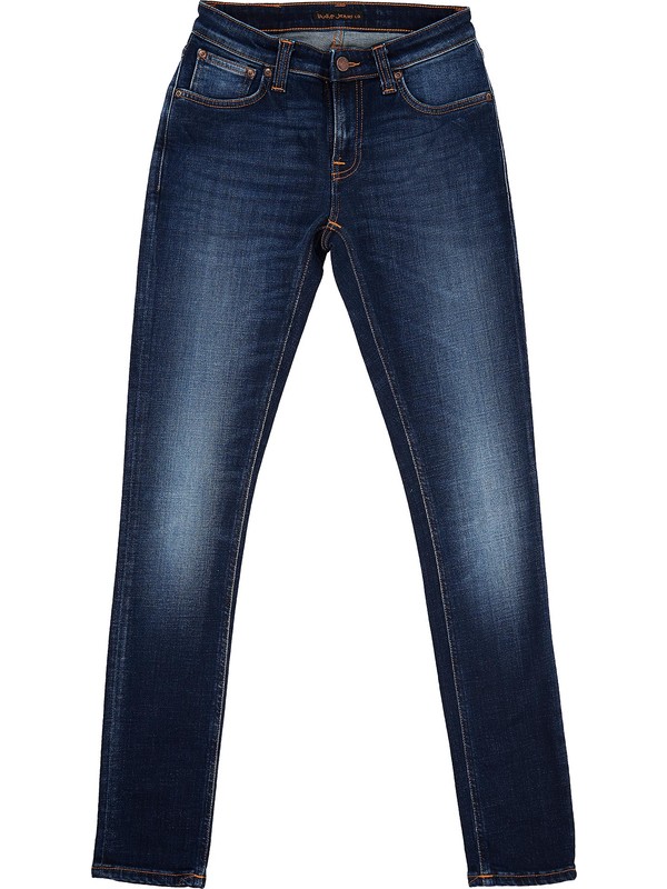 Women's Dark Blue Slim Straight Waterproof Membrane Jeans