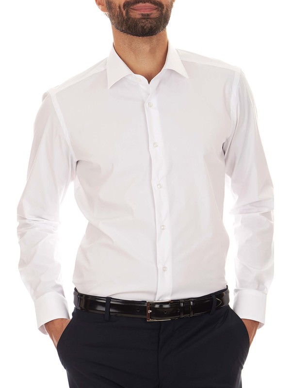 Stretch white shirt slim fit - Marcus