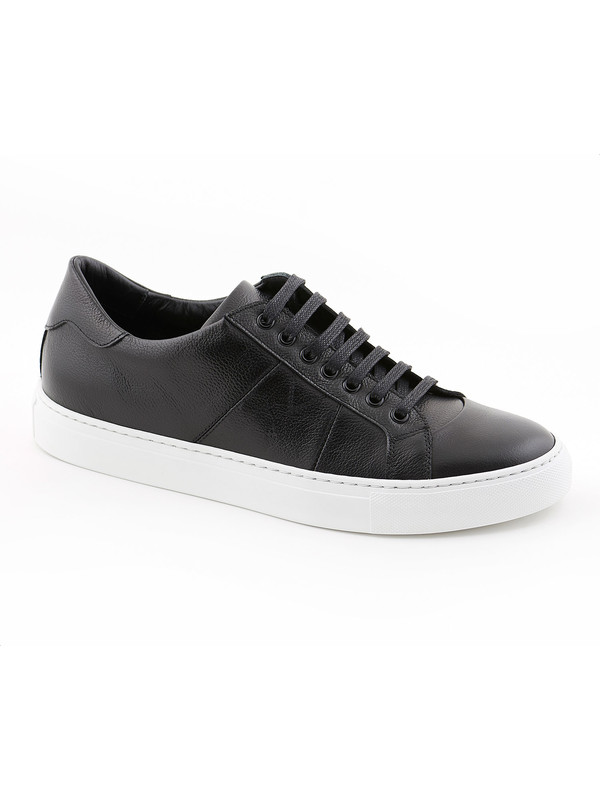 Consultation extend victim Black sneakers in real leather and rubber sole - PDM