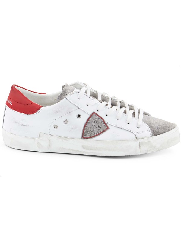 Philippe Model Paris - White and red sneakers