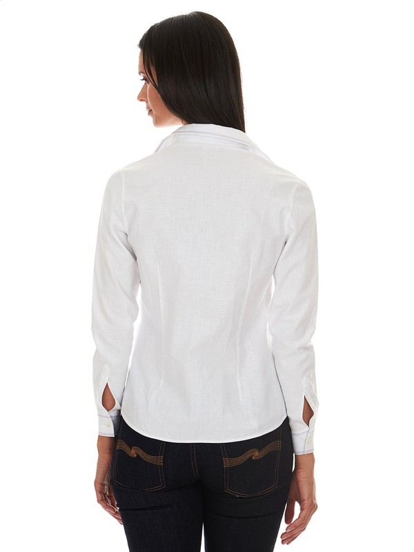 Camicia donna bianca 100% lino - Amitié