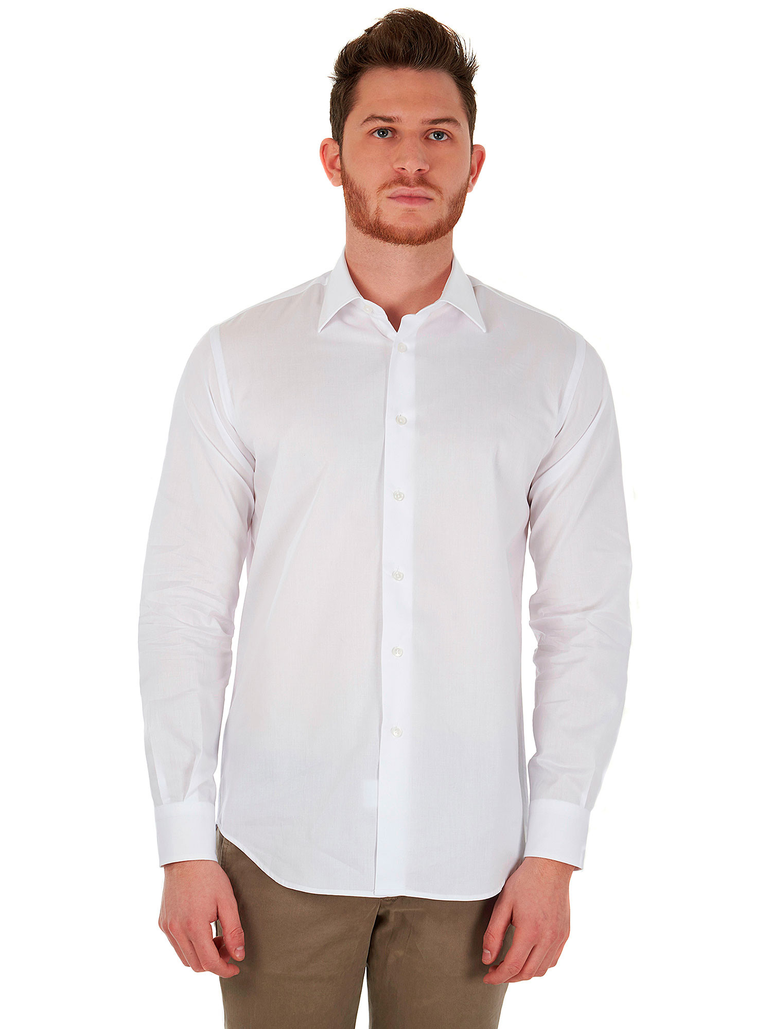 White men shirt classic style Comfort it by Marcus