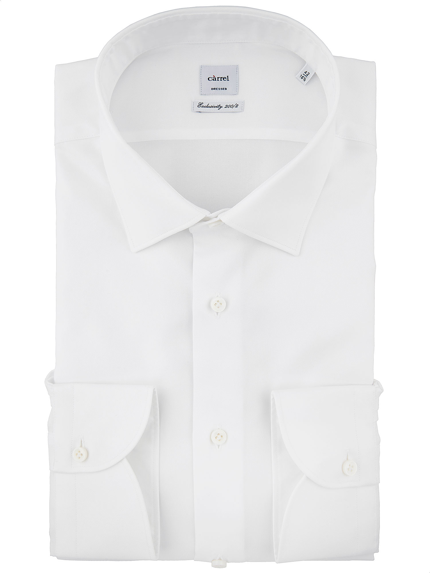 Càrrel - White high quality shirt double twisted fabric