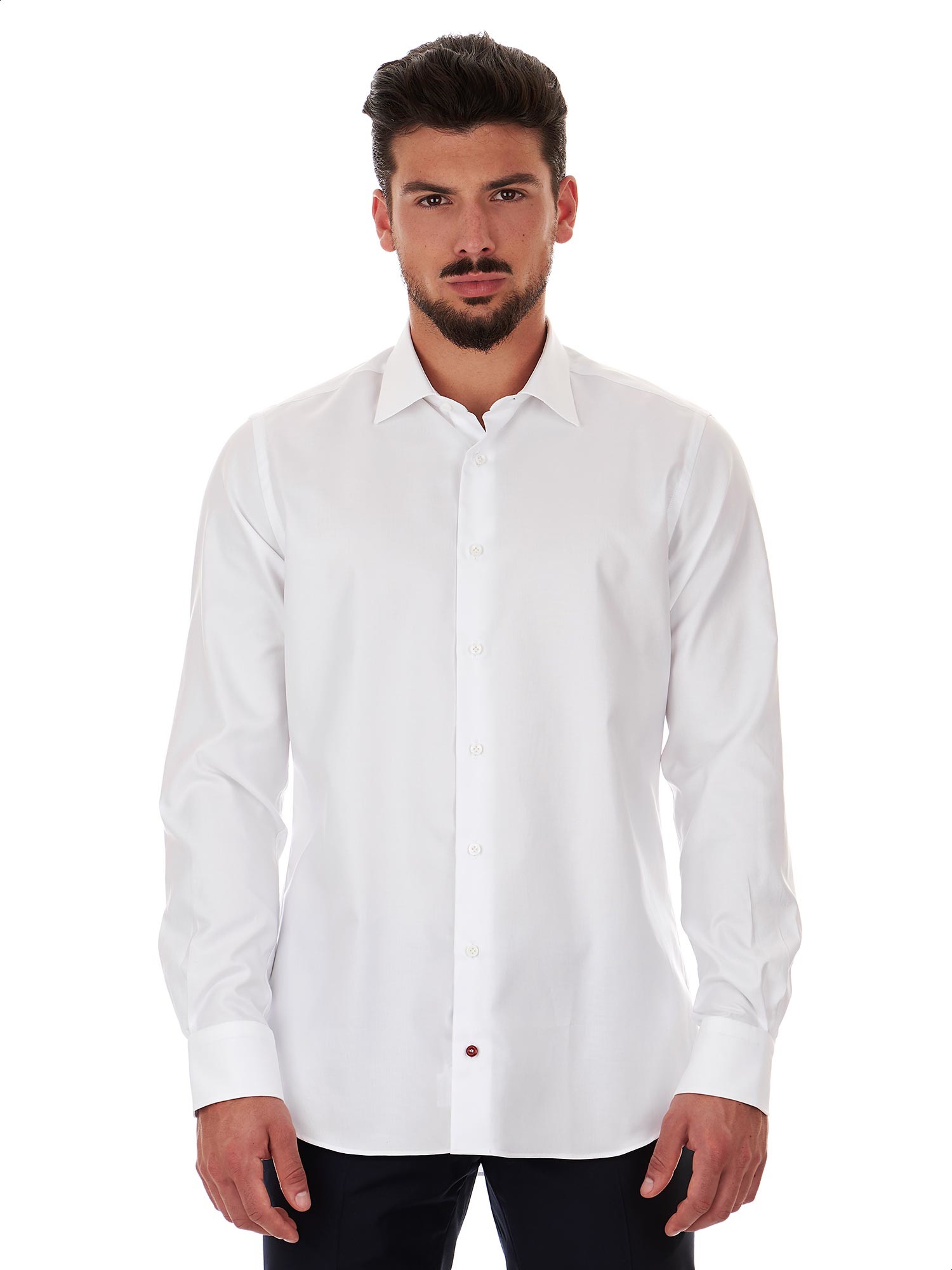 Càrrel - White high quality shirt double twisted fabric