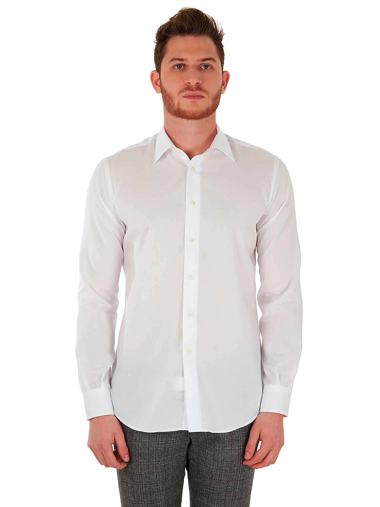 Marcus white shirt no ironing 100% Cotton