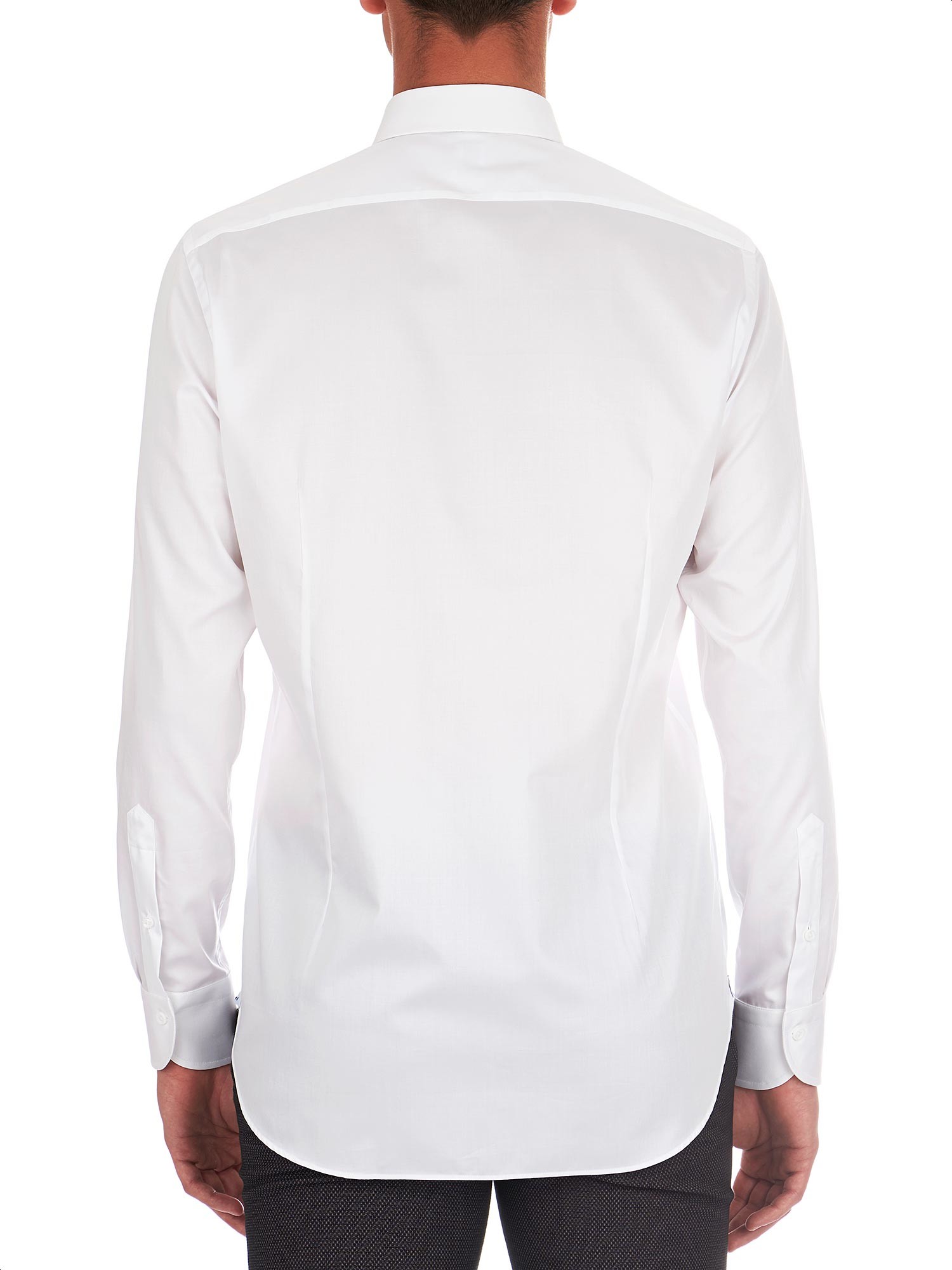 Càrrel - White cotton shirt for men