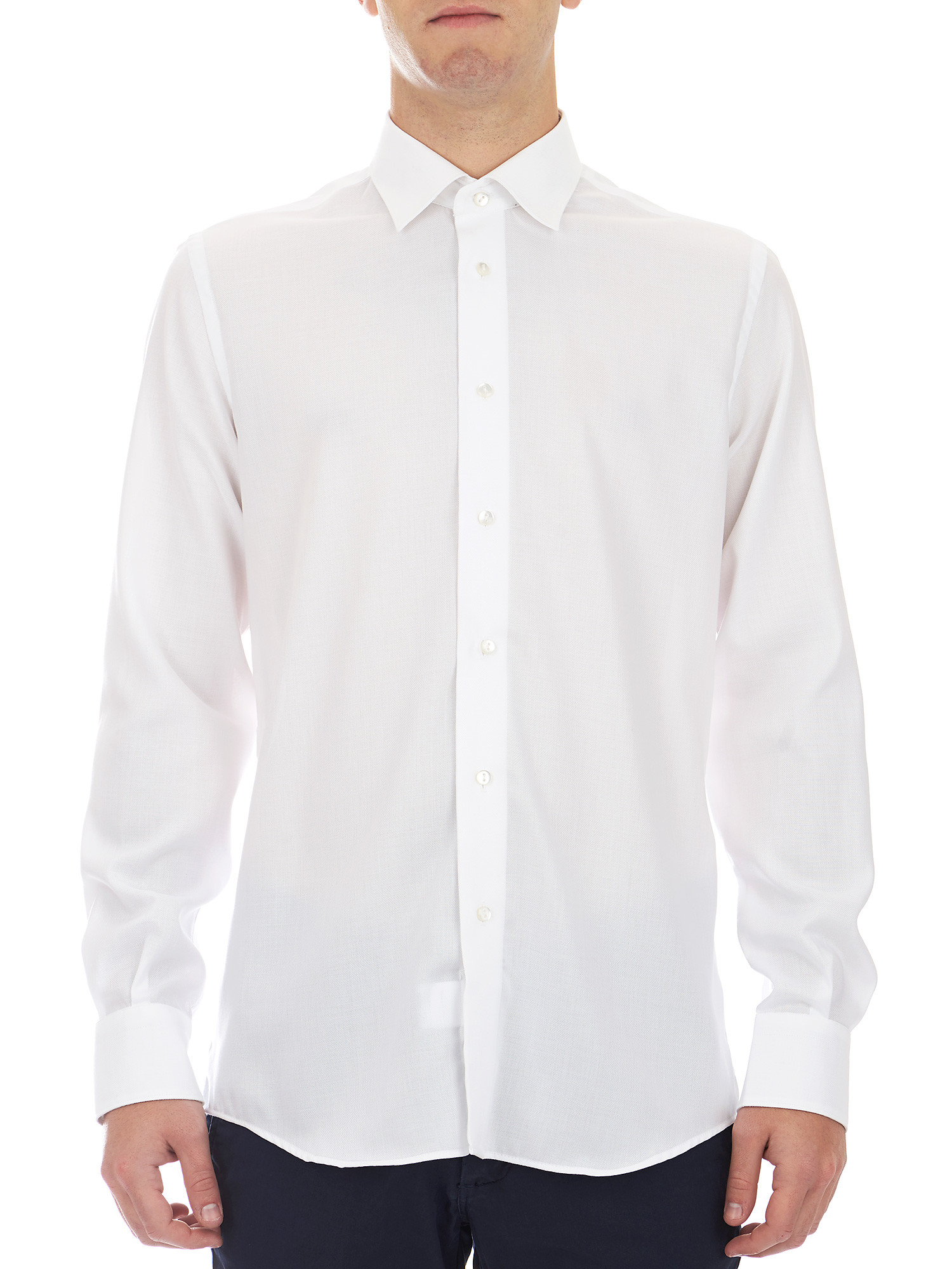 Marcus - White business shirt with no-iron fabric