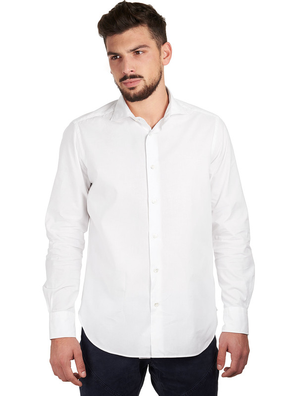 The Sartorialist white pinpoint shirt cutaway collar