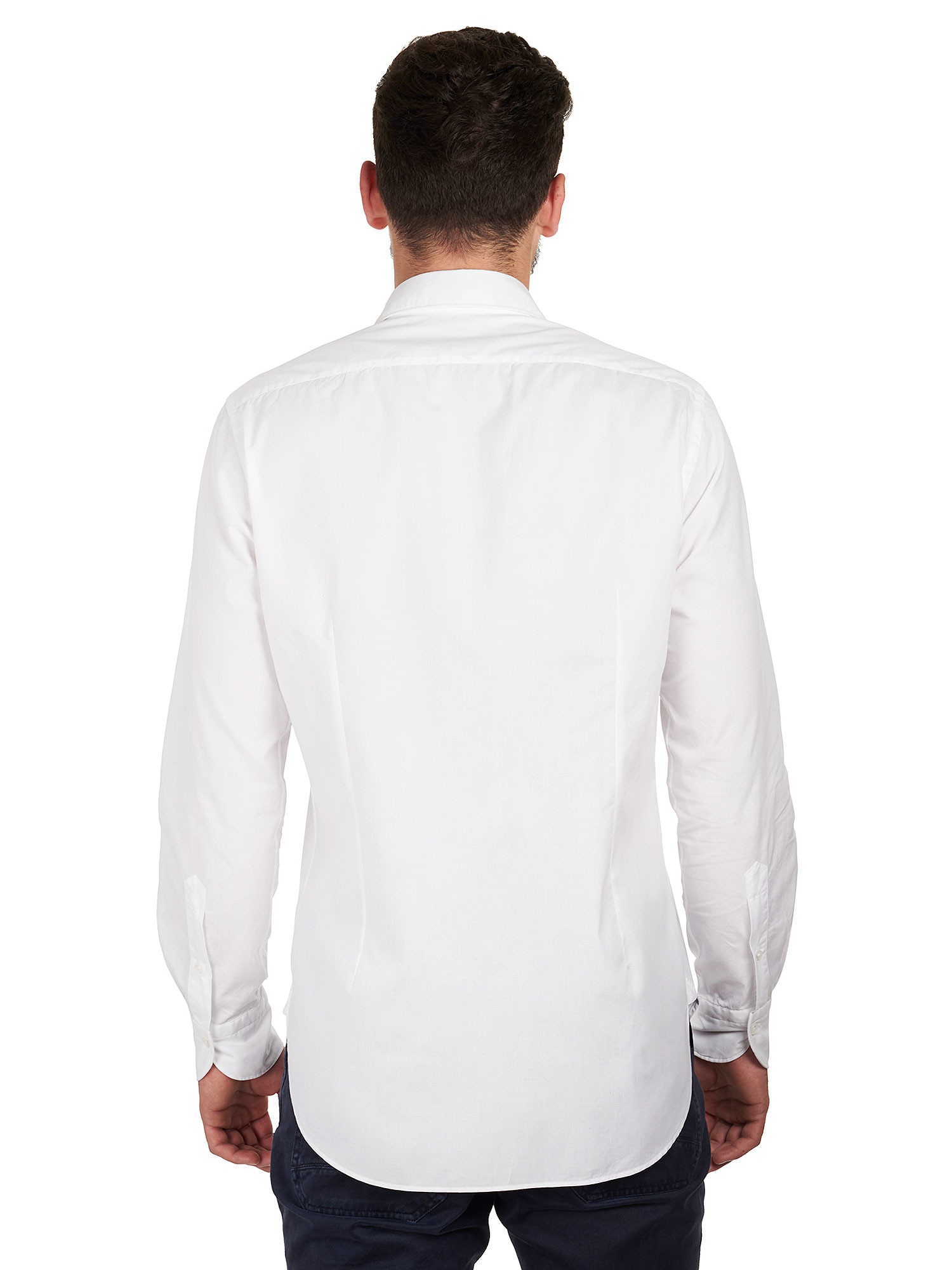 The Sartorialist white pinpoint shirt cutaway collar