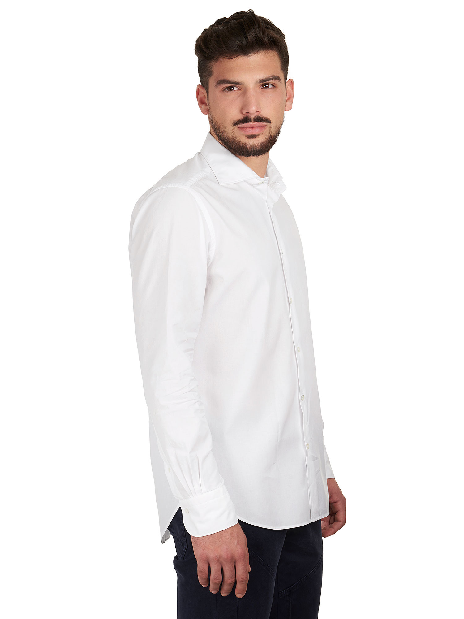 The Sartorialist white pinpoint shirt cutaway collar